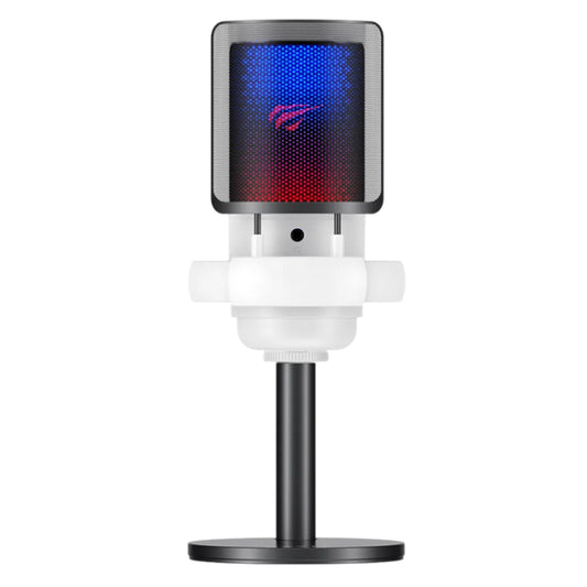 Cardioid mikrofon HAVIT GK50, RGB, USB-C, 1.8m, Fekete
