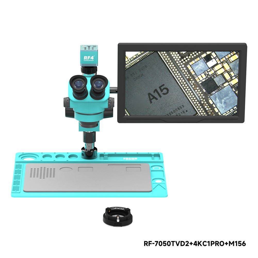 RF4 RF-7050TVD2 + 4KC1PRO + M156 monitoros mikroszkóp és kamera