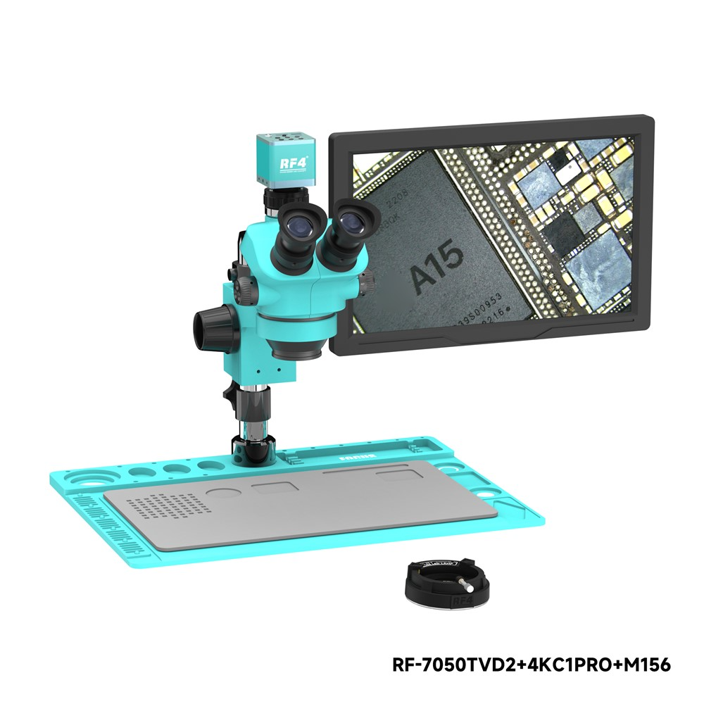 RF4 RF-7050TVD2 + 4KC1PRO + M156 monitoros mikroszkóp és kamera