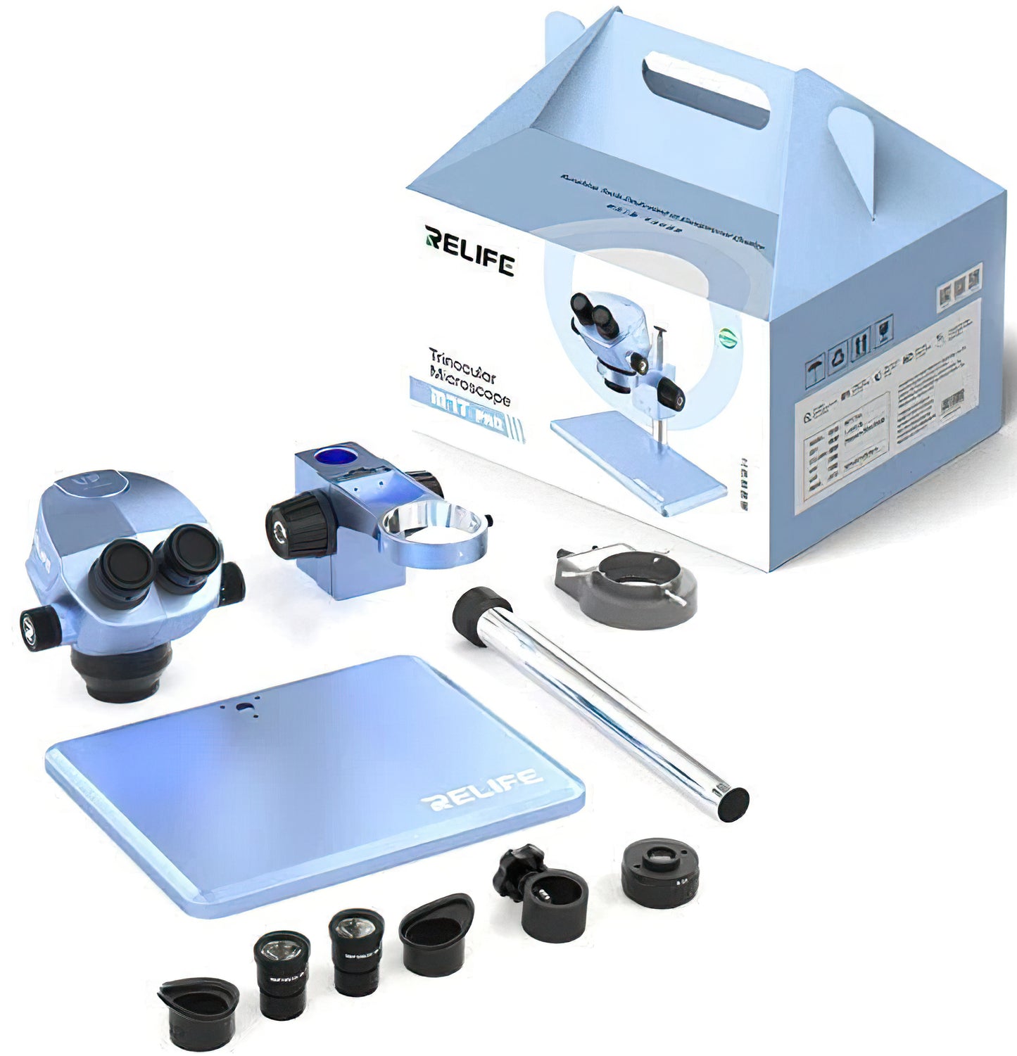 Relife RL-M7T Pro mikroszkóp, Kék