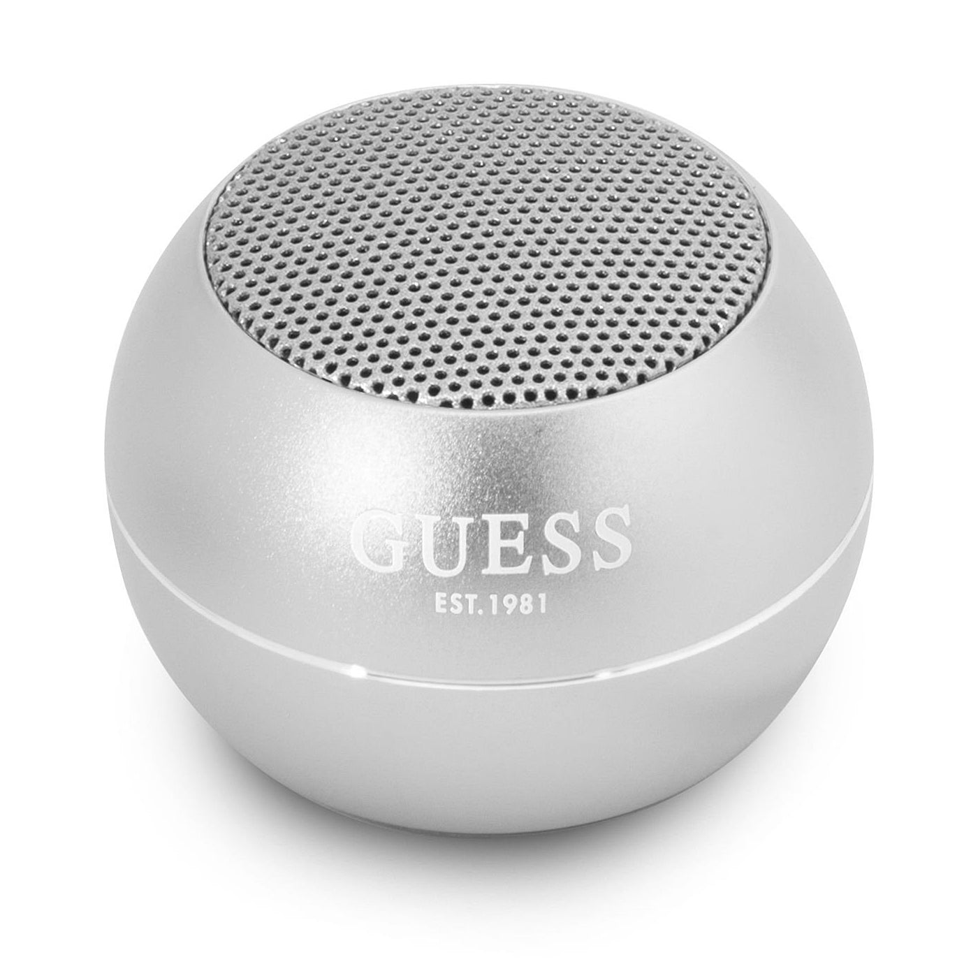 Guess hordozható Bluetooth hangszóró, 3W, ezüst színű