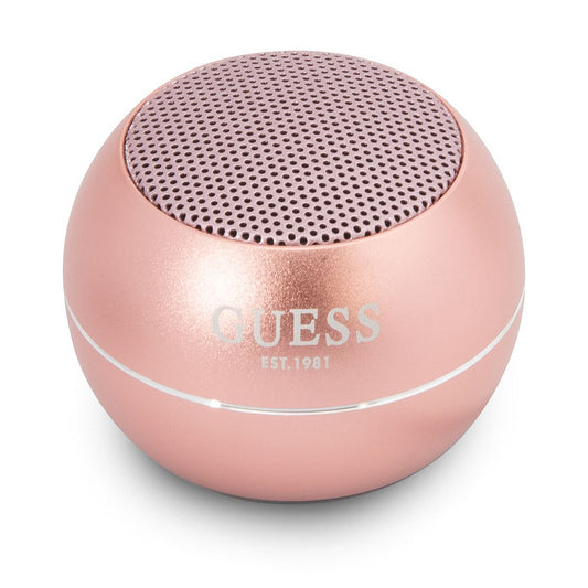 Guess hordozható Bluetooth hangszóró, 3W, rózsaszín