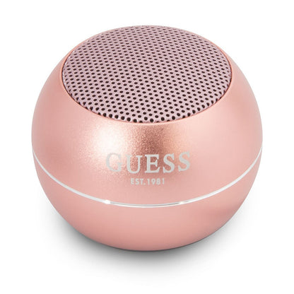 Guess hordozható Bluetooth hangszóró, 3W, rózsaszín