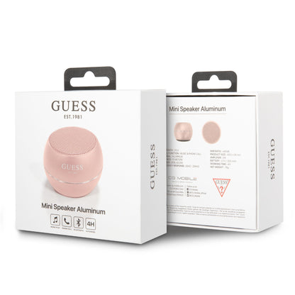 Guess hordozható Bluetooth hangszóró, 3W, rózsaszín