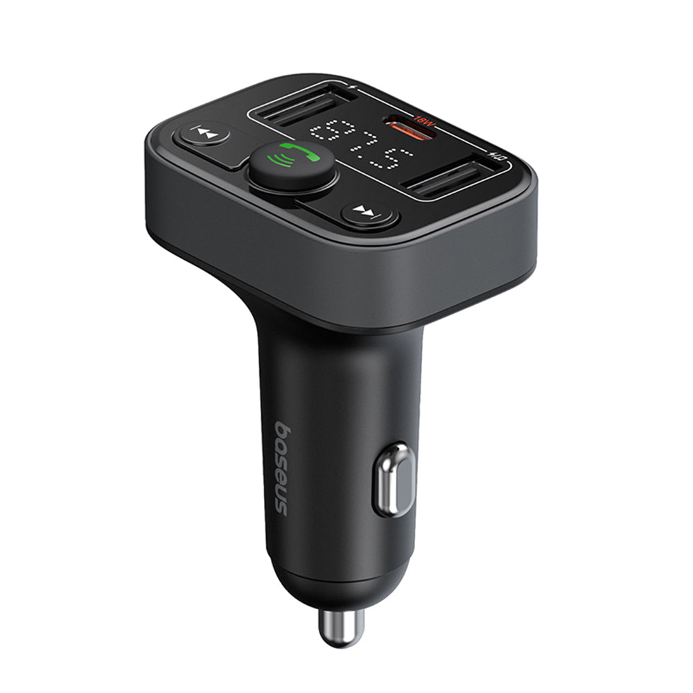 Baseus S-09 Lite Bluetooth FM modulátor, 2 x USB-A - 1 x USB-C C10762300113-00