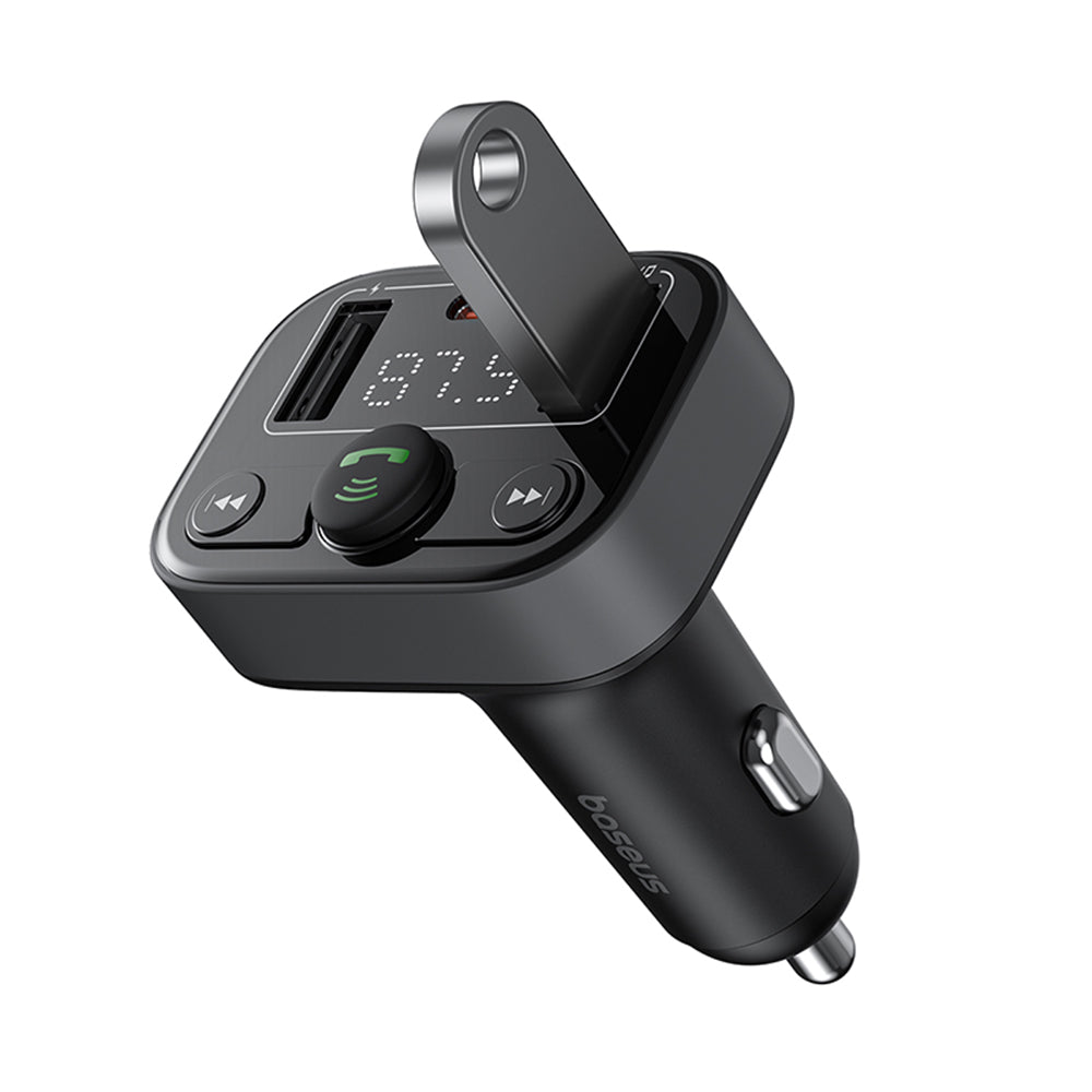 Baseus S-09 Lite Bluetooth FM modulátor, 2 x USB-A - 1 x USB-C C10762300113-00