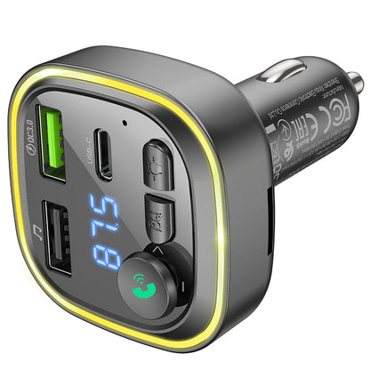 FM Bluetooth modulátor Borofone BC48, 2 x USB-A - 1 x USB-C