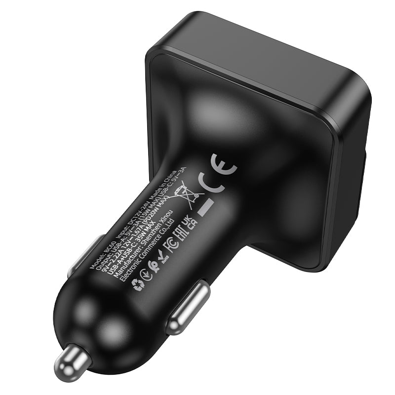 FM Bluetooth modulátor Borofone BC60 Hero, 2 x USB-A - 1 x USB-C