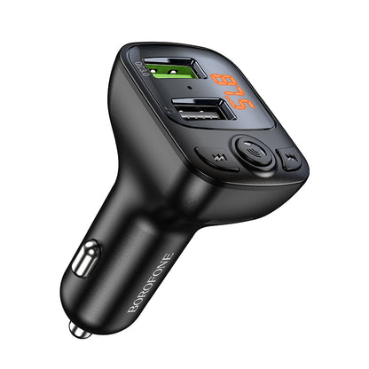 FM Bluetooth modulátor Borofone BC41 Eminency, 2 x USB-A - 1 x microSD