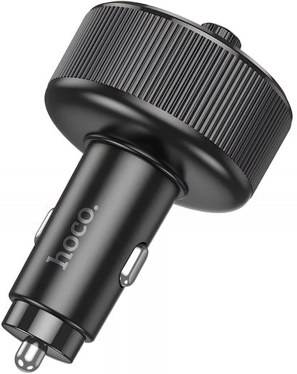 HOCO E82 Bluetooth FM modulátor, 2 x USB-A - 1 x USB-C