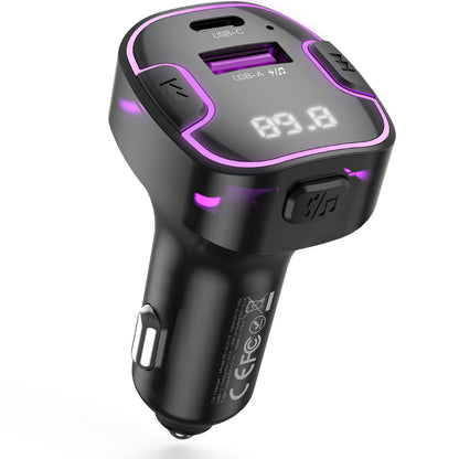 FM Bluetooth modulátor XO Design BCC12, 1 x USB-A - 1 x USB-C