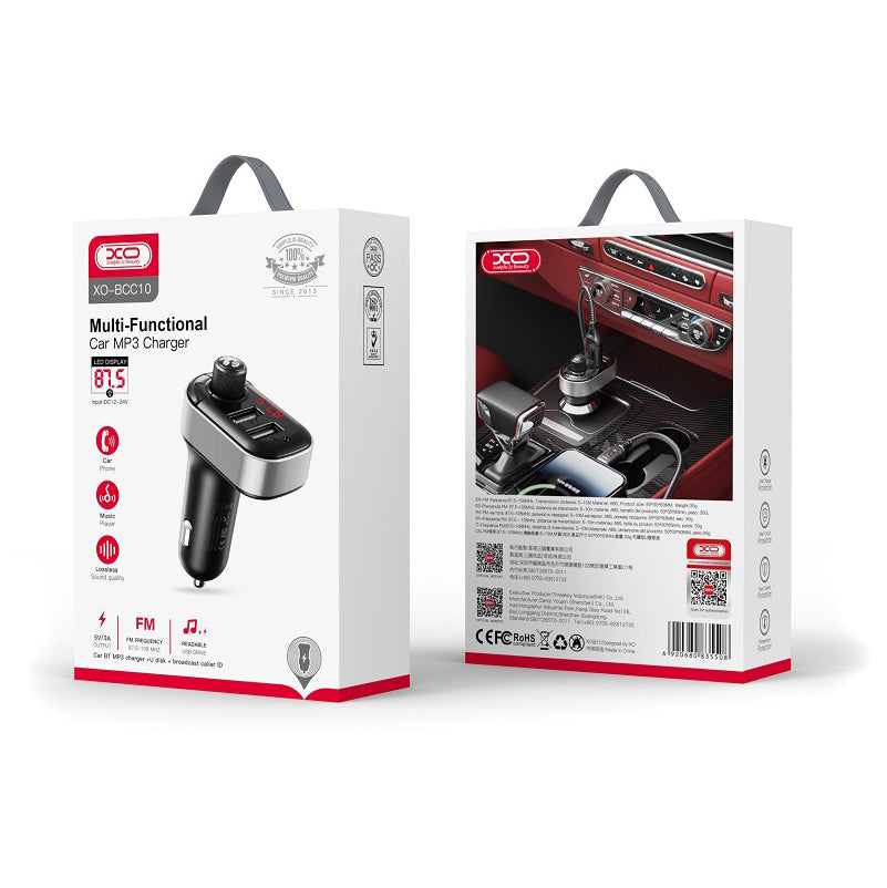 Bluetooth FM modulátor XO Design BCC10, 2 x USB-A 