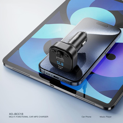 FM Bluetooth modulátor XO Design BCC18, 1 x USB-A - 1 x USB-C