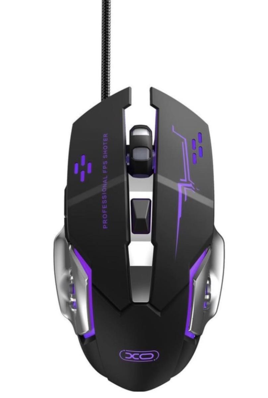 Vezetékes USB Gaming Egér XO Design M10, RGB, 3200DPI, Fekete