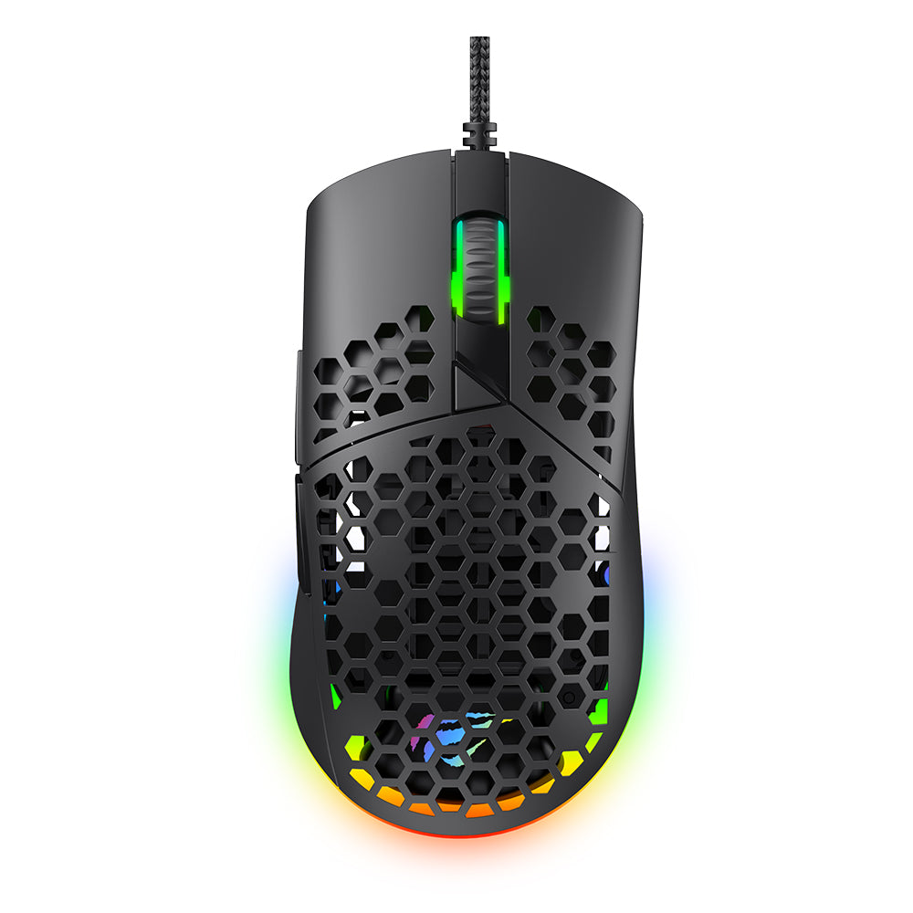 HAVIT MS1036 vezetékes USB-s játékegér, RGB, 1200DPI - 7200DPI, 1.6m, Fehér