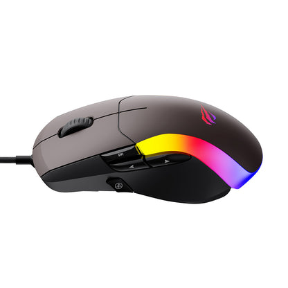 HAVIT MS959S vezetékes USB-s játékegér, RGB, 1200DPI - 8000DPI, 1.6m, Fekete Okker