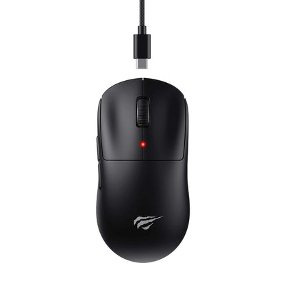 HAVIT MS970WB Pro vezeték nélküli játékegér, 800DPI - 12000DPI, BT / Wi-Fi / Vezetékes, Fekete