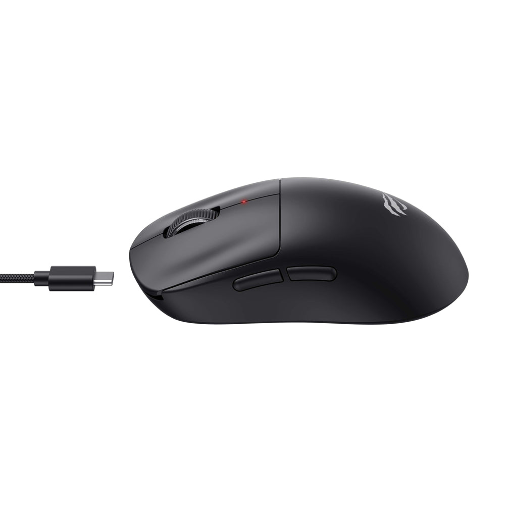 HAVIT MS970WB Pro vezeték nélküli játékegér, 800DPI - 12000DPI, BT / Wi-Fi / Vezetékes, Fekete