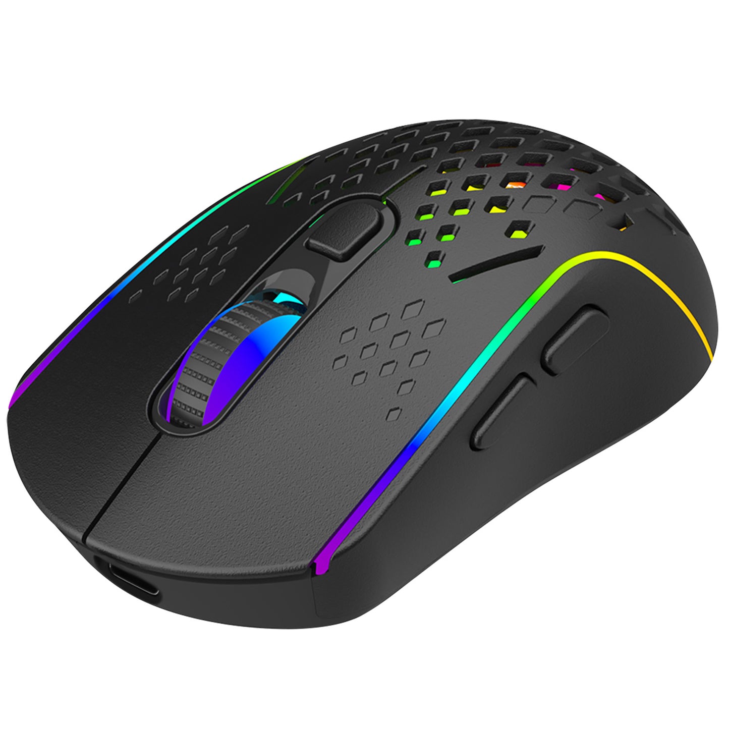 Proove Buzz vezeték nélküli gaming egér, RGB, 800DPI - 4800DPI, fekete WMBU00022401