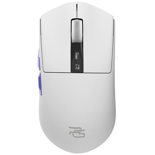 Proove Jester vezeték nélküli gaming egér, 800DPI - 26000DPI, OLED kijelző, Fehér WMJS00022002