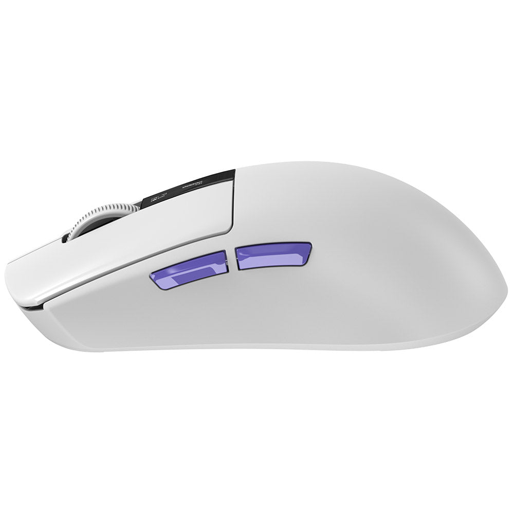 Proove Jester vezeték nélküli gaming egér, 800DPI - 26000DPI, OLED kijelző, Fehér WMJS00022002