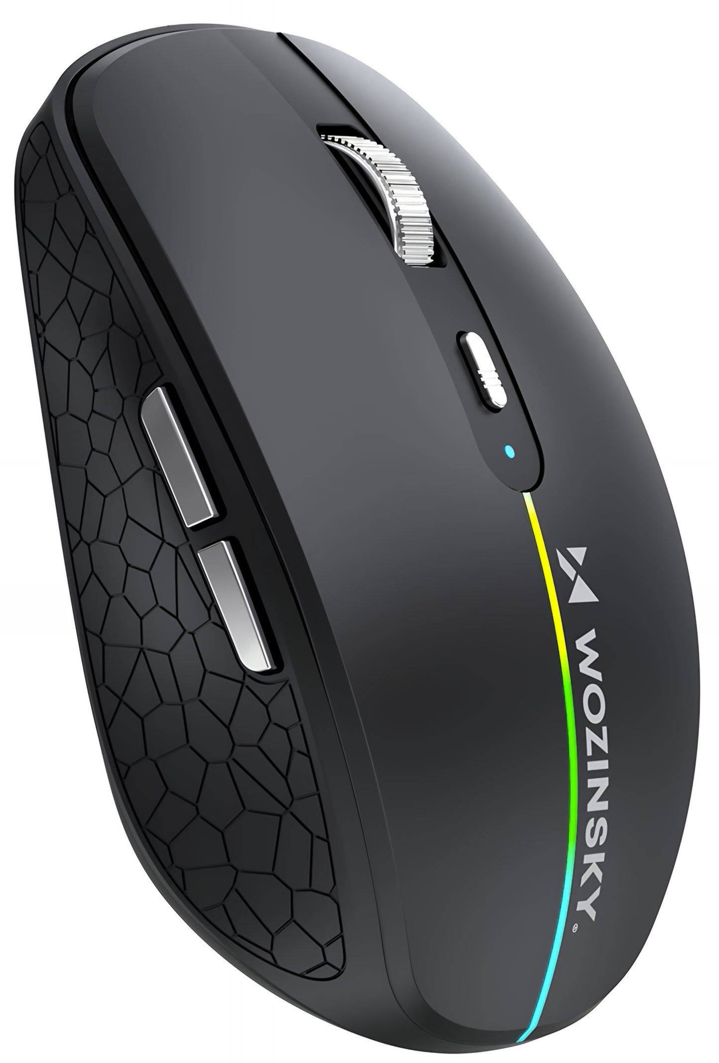 Vezeték nélküli Gaming Egér WZK WMGK-1132, 1600DPI, RGB, BT / Wi-Fi, Fekete