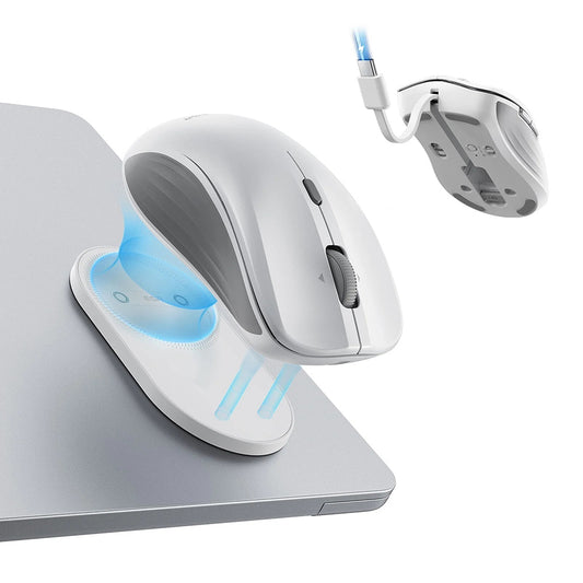 ESR MagMouse vezeték nélküli egér, 800DPI - 4800DPI, BT / Wi-Fi, Fehér