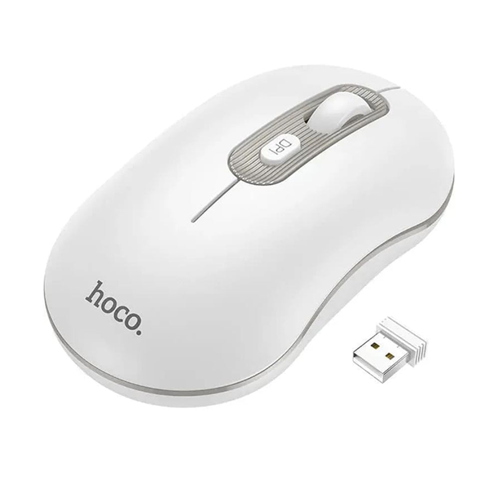 HOCO GM21 vezeték nélküli egér, 1600DPI, Fehér