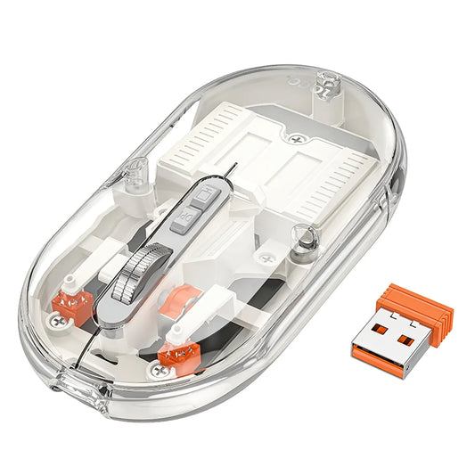 HOCO GM35 vezeték nélküli egér, 1600DPI, BT / Wi-Fi, Fehér