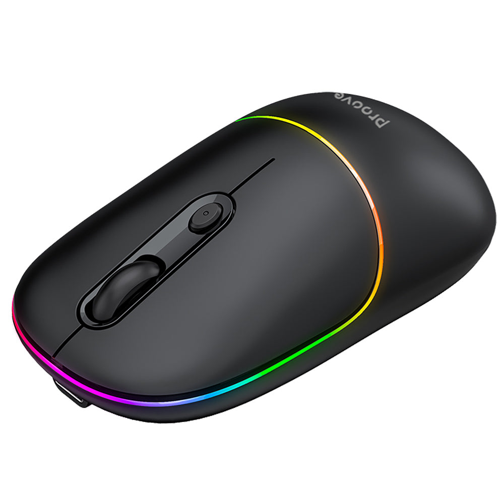 Proove Blink vezeték nélküli egér, RGB, 800DPI - 1600DPI, BT / Wi-Fi, Fekete WMBL00002001