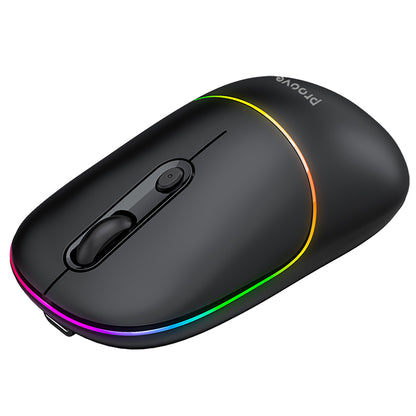 Proove Blink vezeték nélküli egér, RGB, 800DPI - 1600DPI, BT / Wi-Fi, Fekete WMBL00002001