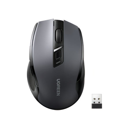 UGREEN MU006 Wireless Mouse (90855), 4000DPI, BT / Wi-Fi, Grey