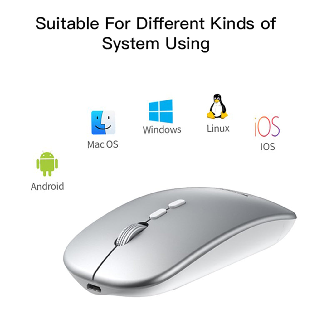 Wireless egér Yesido KB15, 800DPI - 1600DPI, Ezüst