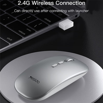Wireless egér Yesido KB15, 800DPI - 1600DPI, Ezüst