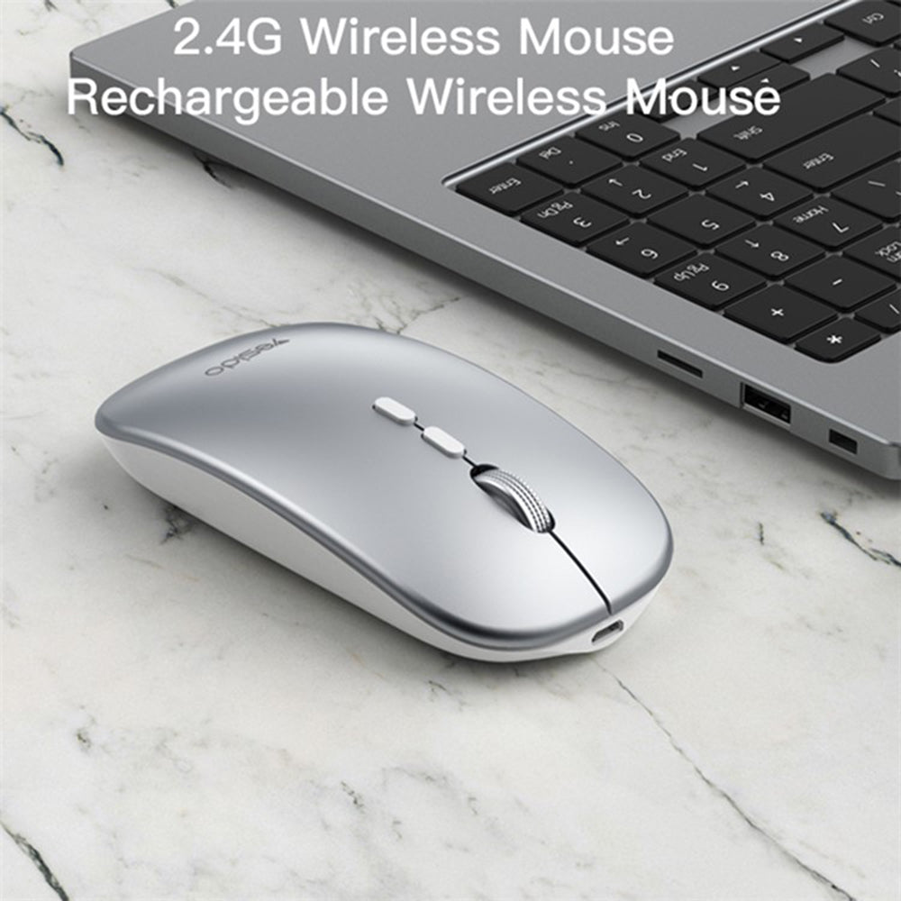 Wireless egér Yesido KB15, 800DPI - 1600DPI, Ezüst