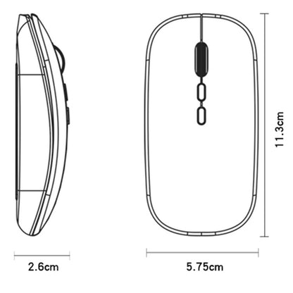 Wireless egér Yesido KB15, 800DPI - 1600DPI, Ezüst