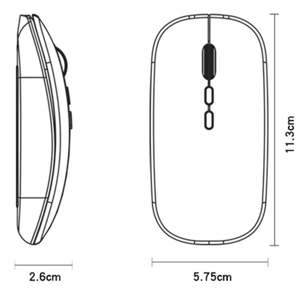 Wireless egér Yesido KB15, 800DPI - 1600DPI, Ezüst