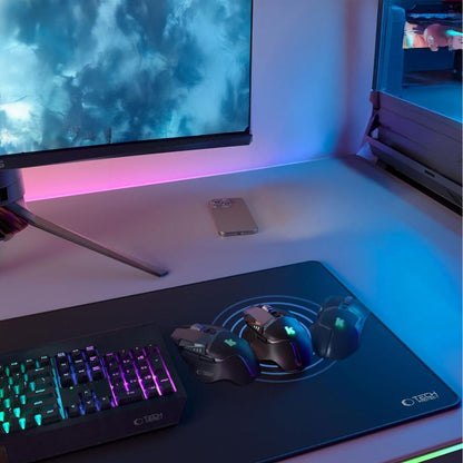 MousePad Tech-Protect A100, 100mm x 500mm, Fekete