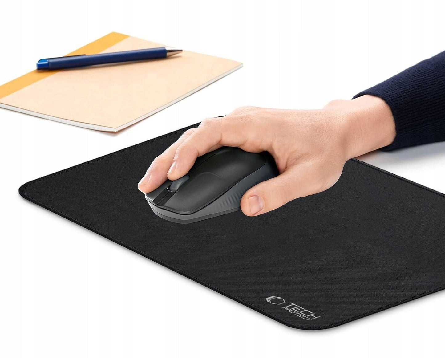 MousePad Tech-Protect A100, 350mm x 250mm, Fekete