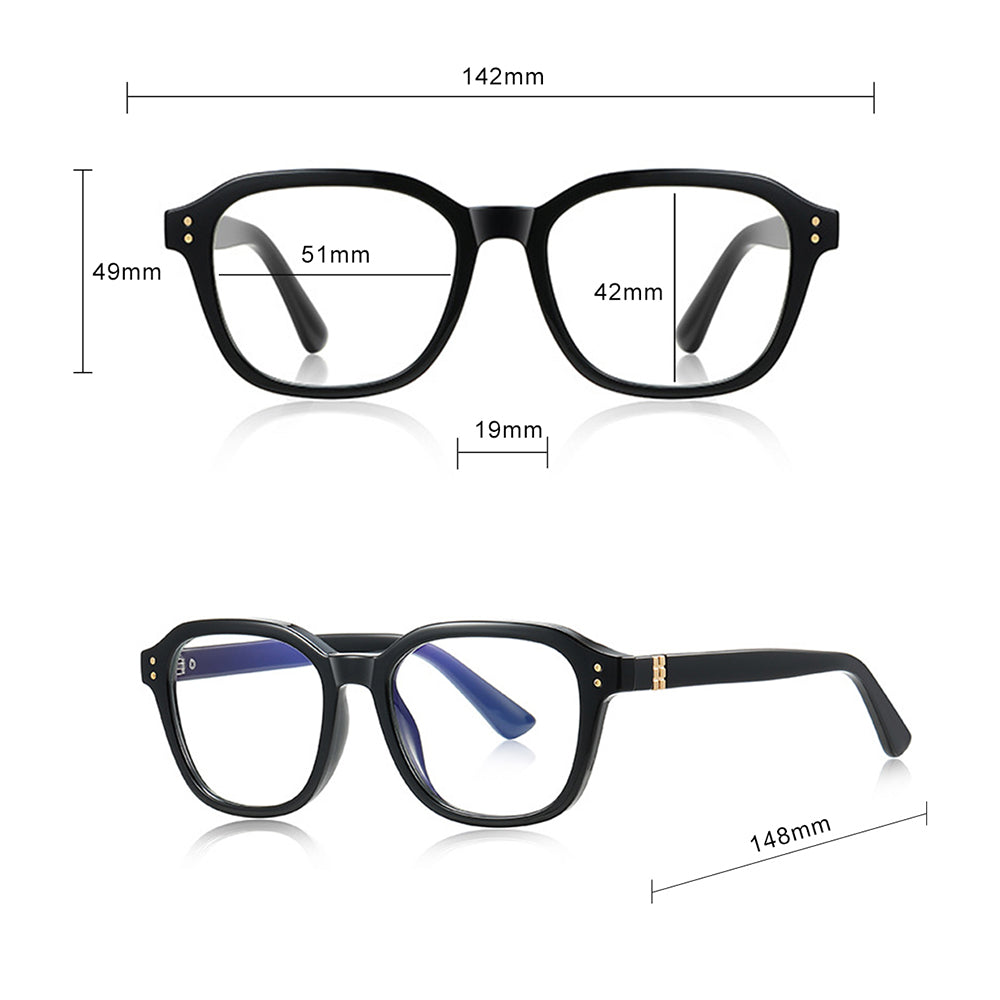 Techsuit 2227 Men's Computer Glasses, Anti-Blue Light, Gray