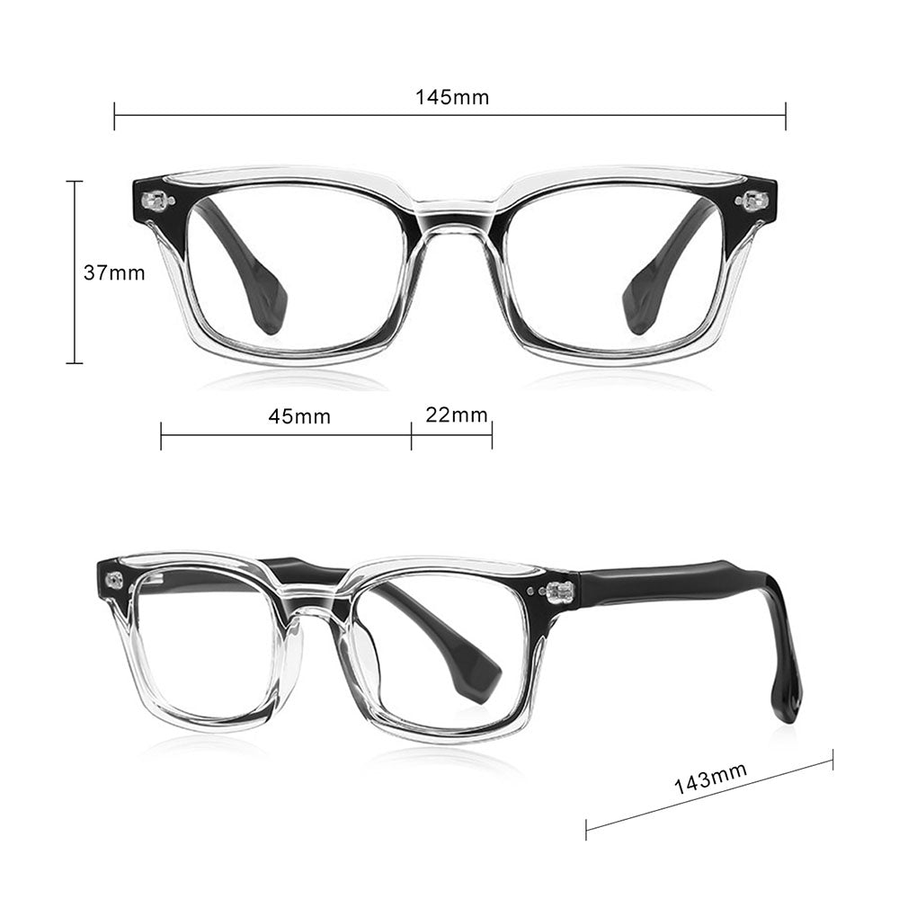 Techsuit LS084 férfi számítógépes szemüveg, kékfény szűrős, áttetsző kék