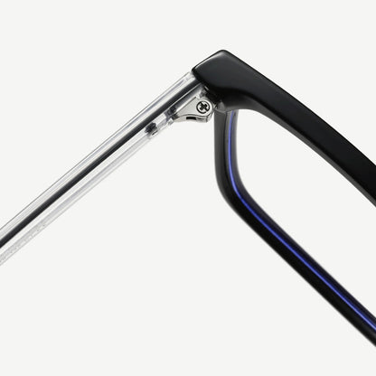 Techsuit LS091 Férfi Számítógépes Szemüveg, Kékfény Szűrős, Fekete