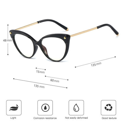 Techsuit Női Számítógépes Szemüveg F93308, Kékfény Szűrős, Fekete Arany