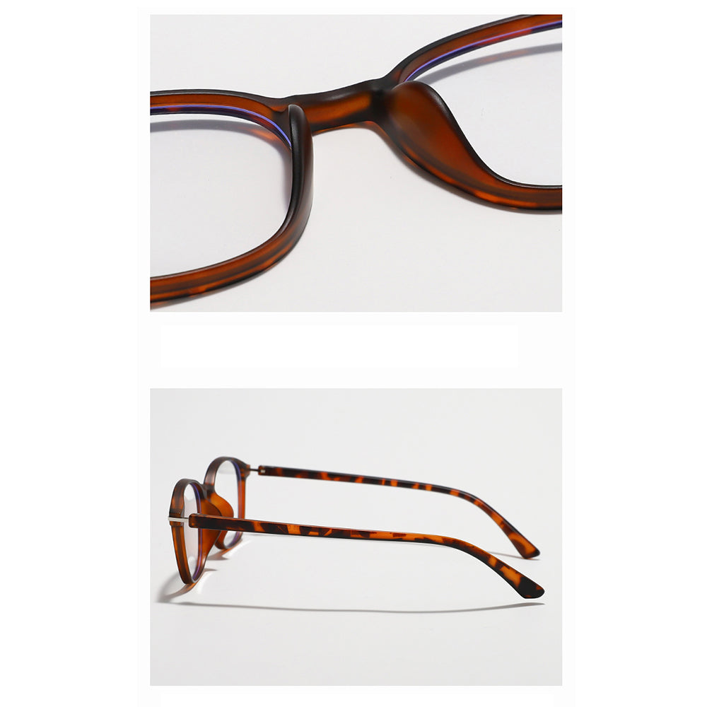 Unisex Techsuit 6635 Computer Glasses, Anti-Blue Light, Brown Purple