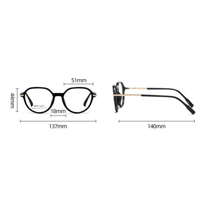Techsuit TM1062 Unisex Számítógépes Szemüveg, Kékfény Szűrős, Fekete