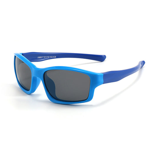 Techsuit 8202-C29 gyerek sport napszemüveg, polarizált, kék