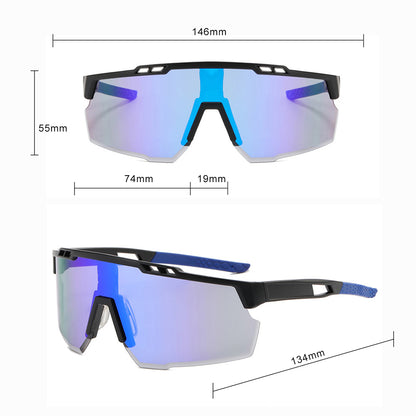 Unisex Techsuit 9963 kerékpáros szemüveg, fekete