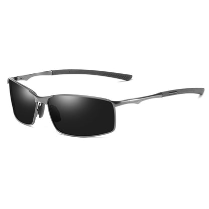 Férfi Techsuit 559 napszemüveg, polarizált, UV-védelem, fekete-ezüst