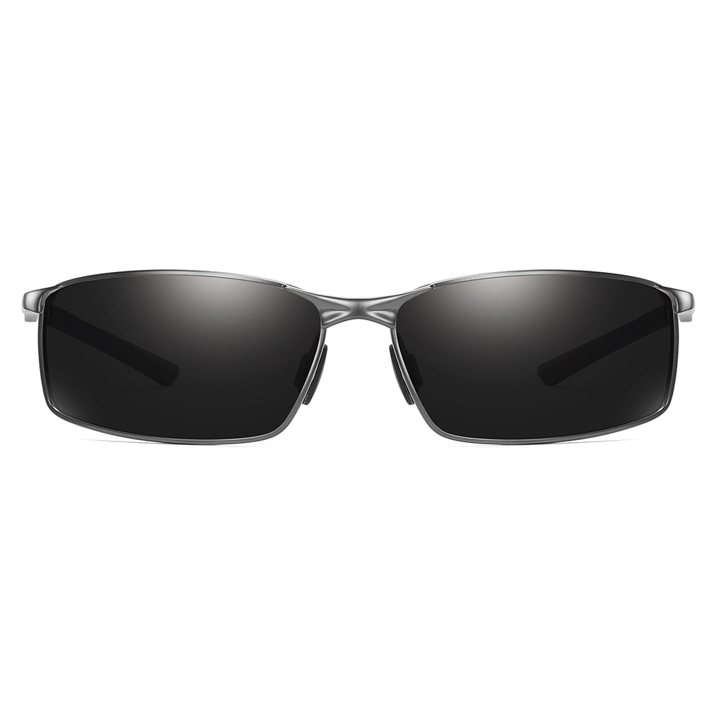 Férfi Techsuit 559 napszemüveg, polarizált, UV-védelem, fekete-ezüst