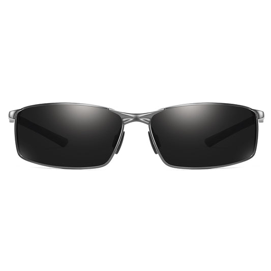 Férfi Techsuit 559 napszemüveg, polarizált, UV-védelem, fekete-ezüst